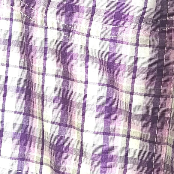 Wrangler Riata Men's Plaid Long Sleeve Button down front Dress Shirt - Picture 4 of 5